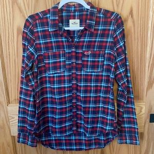 Hollister Red/White/Blue Flannel